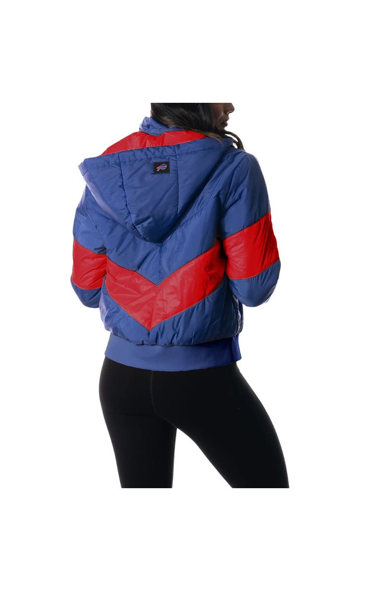 THE WILD COLLECTIVE Women's The Wild Collective  Royal Buffalo Bills Puffer Full-Zip Hoodie, Alternate, color, Royal
