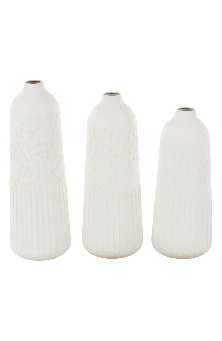 UMA Set of 3 Vase Set, Main, color, White
