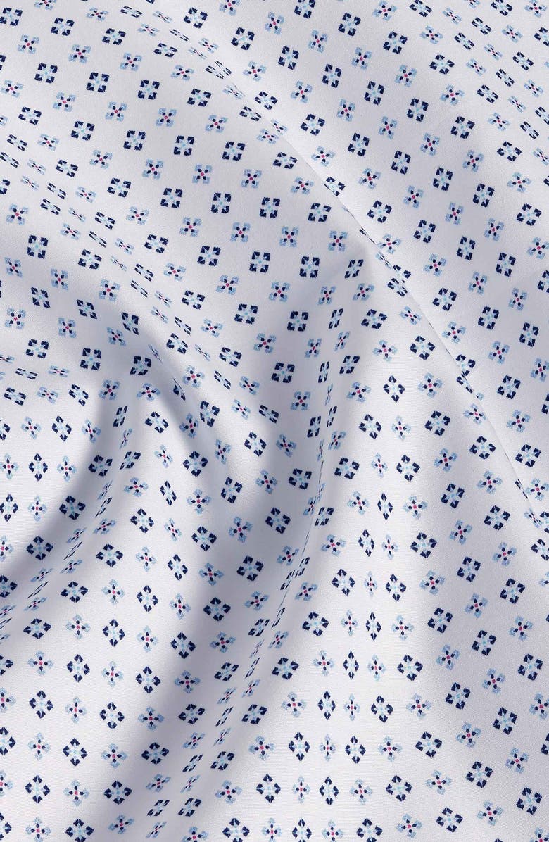 David Donahue Neat Print Sport Shirt, Alternate, color,