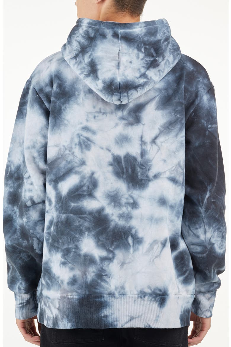 Tie Dye Hoodie, Alternate, color, BLACK WHITE MARBLE