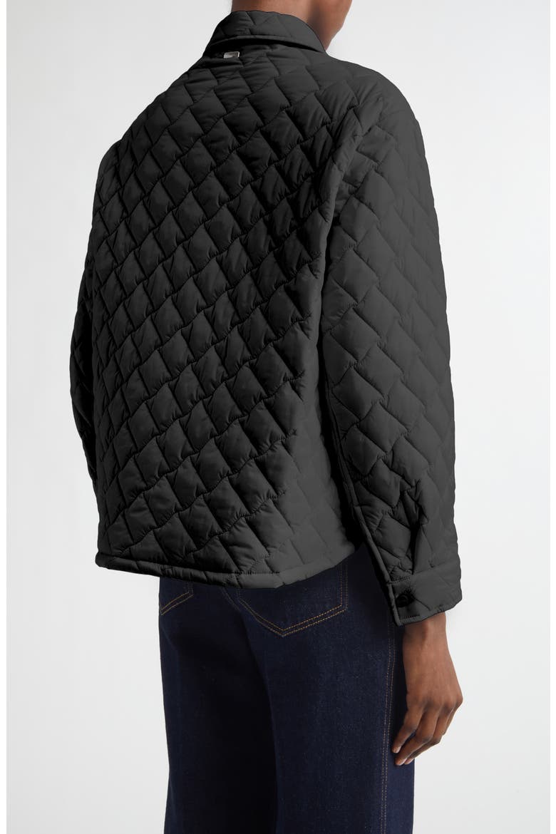 Ecoage Quilted Shirt Jacket, Alternate, color, BLACK