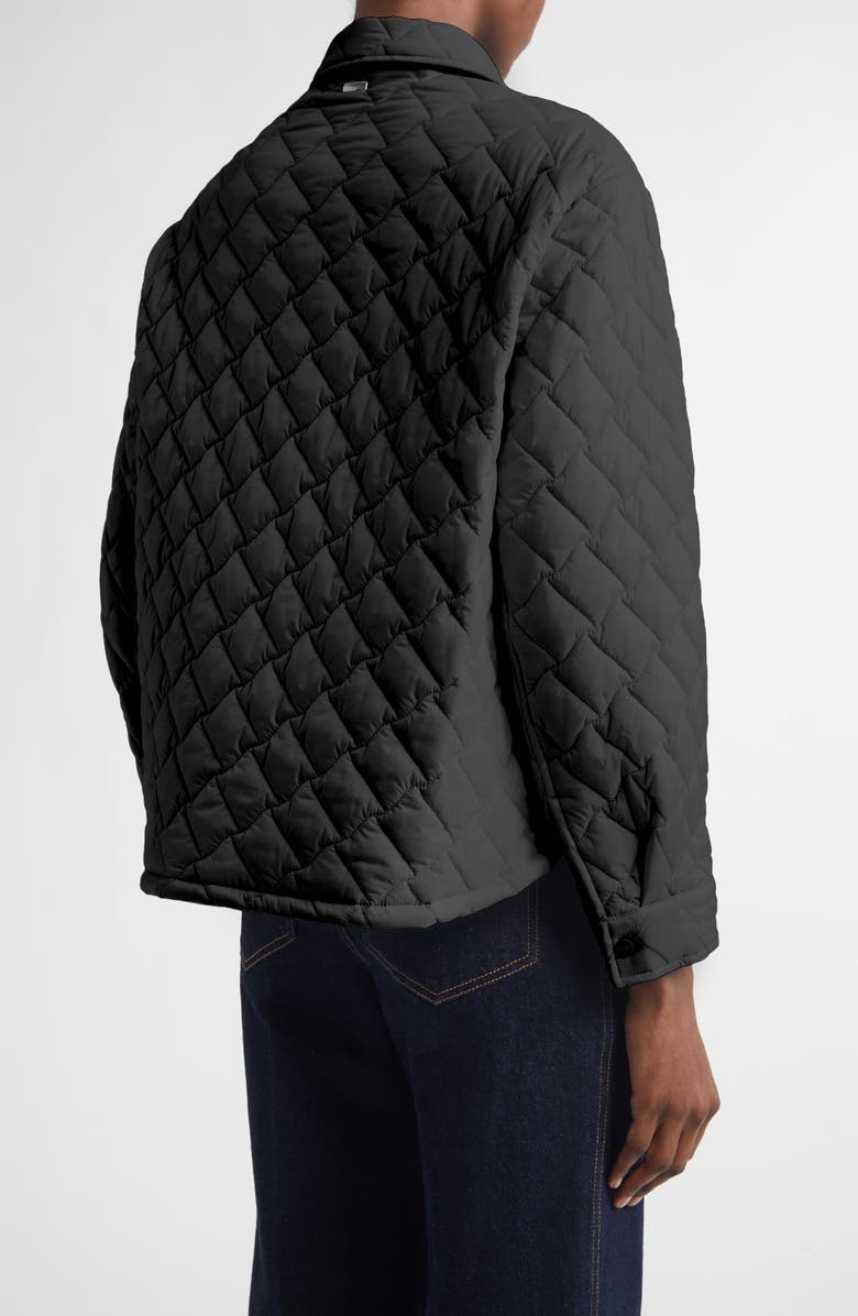 Herno Ecoage Quilted Shirt Jacket, Alternate, color, Black
