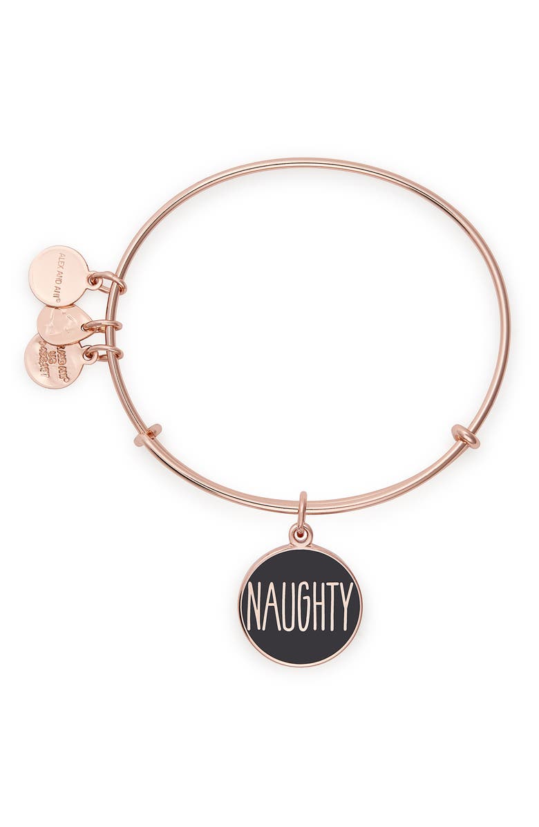 Alex and Ani Words are Powerful - Naughty or Nice Bangle, Alternate, color, 