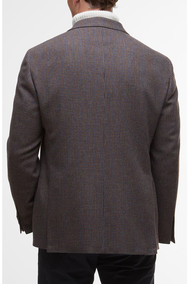 Holloway Micro Houndstooth Brushed Wool Blend Sport Coat, Alternate, color, BROWN