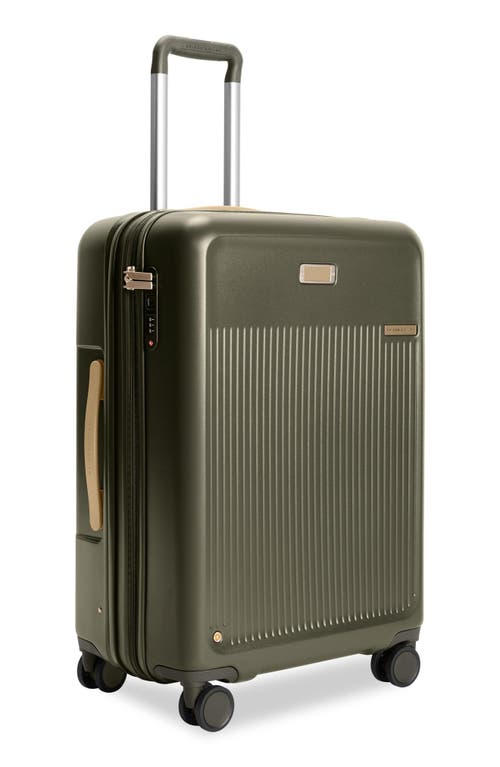 Briggs & Riley Sympatico Medium 27-inch Expandable Spinner Luggage In Olive