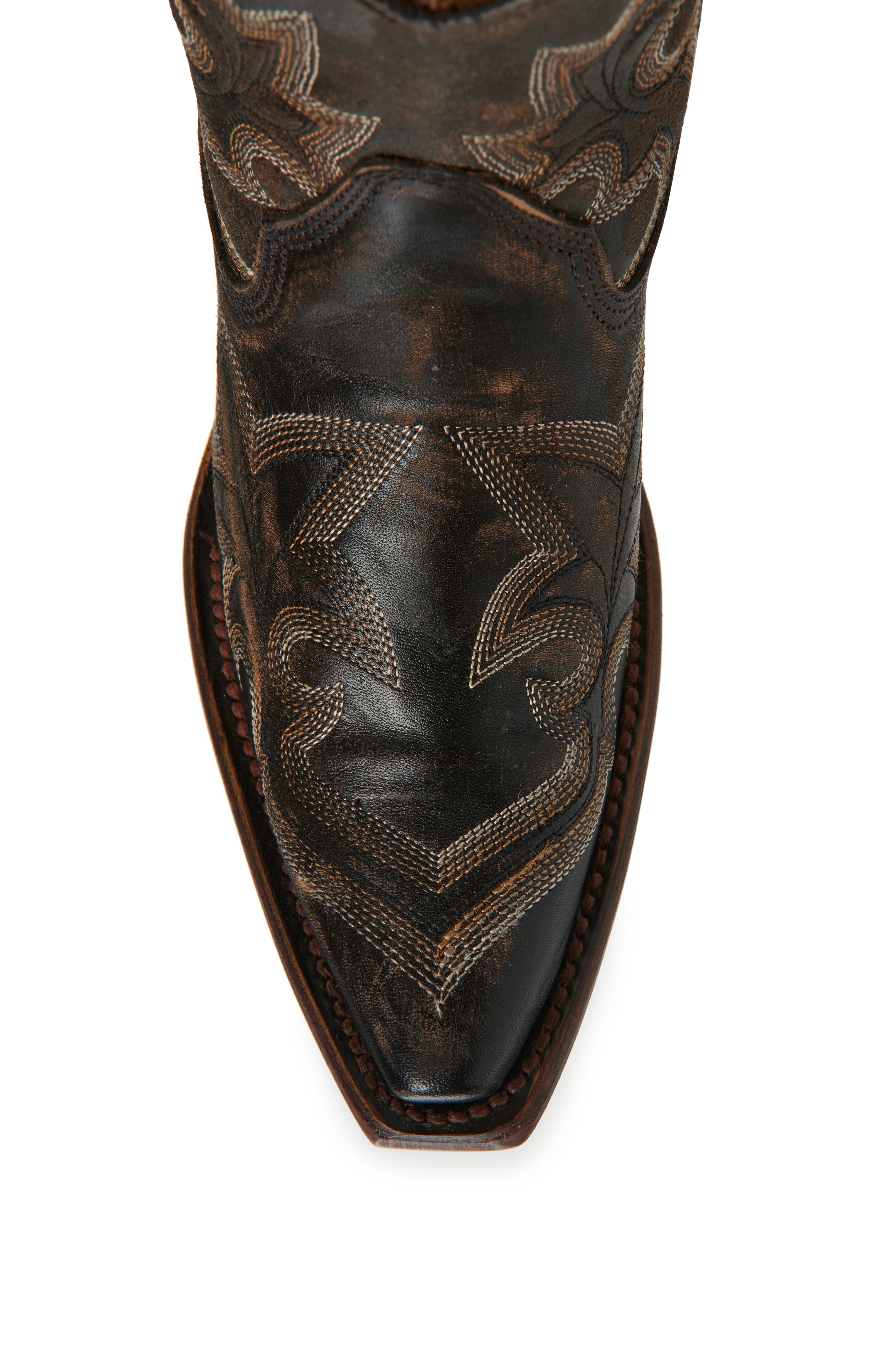 CIRCLE G Embroidered Western Ankle Boot, Alternate, color, 