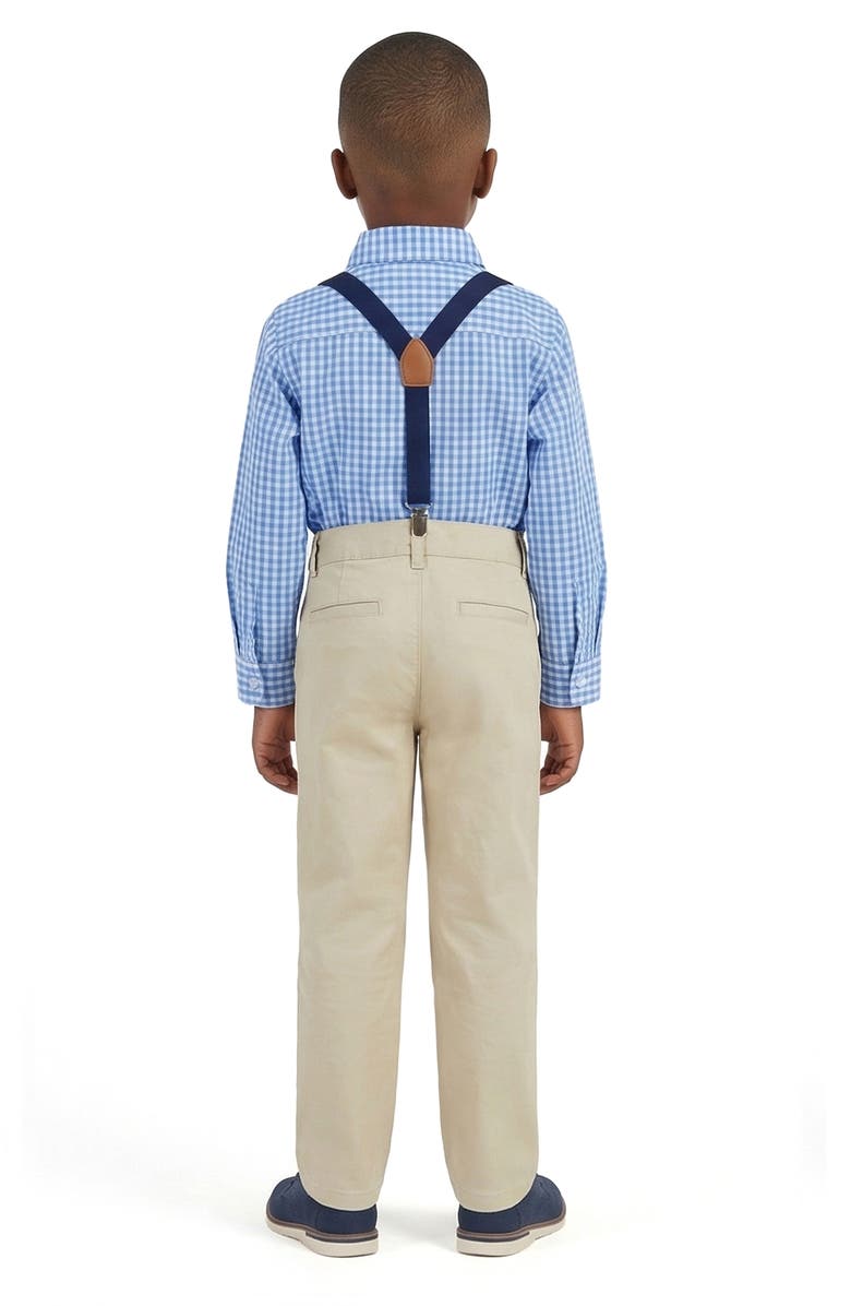 Andy & Evan Kids' 4-Piece Dapper Suspender & Bow Tie Outfit Set, Alternate, color, Light Blue