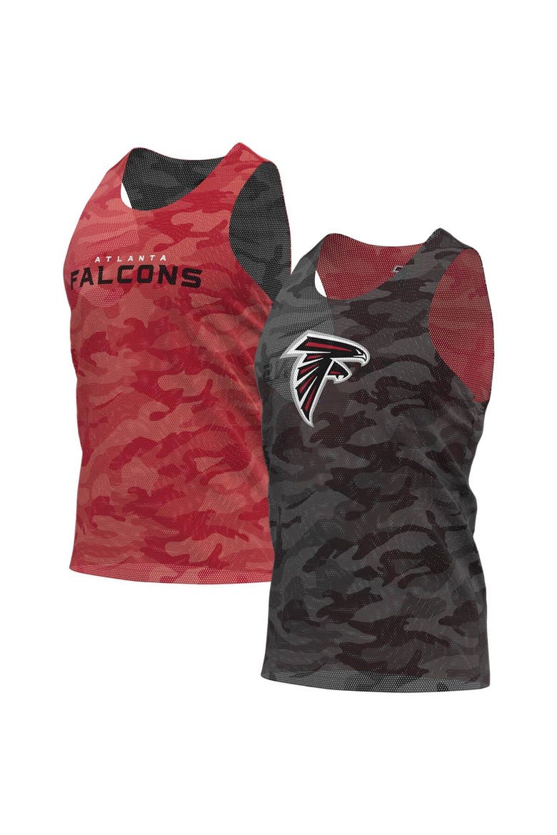 Men's FOCO Red/Gray Atlanta Falcons Reversible Mesh Tank Top, Main, color, Red