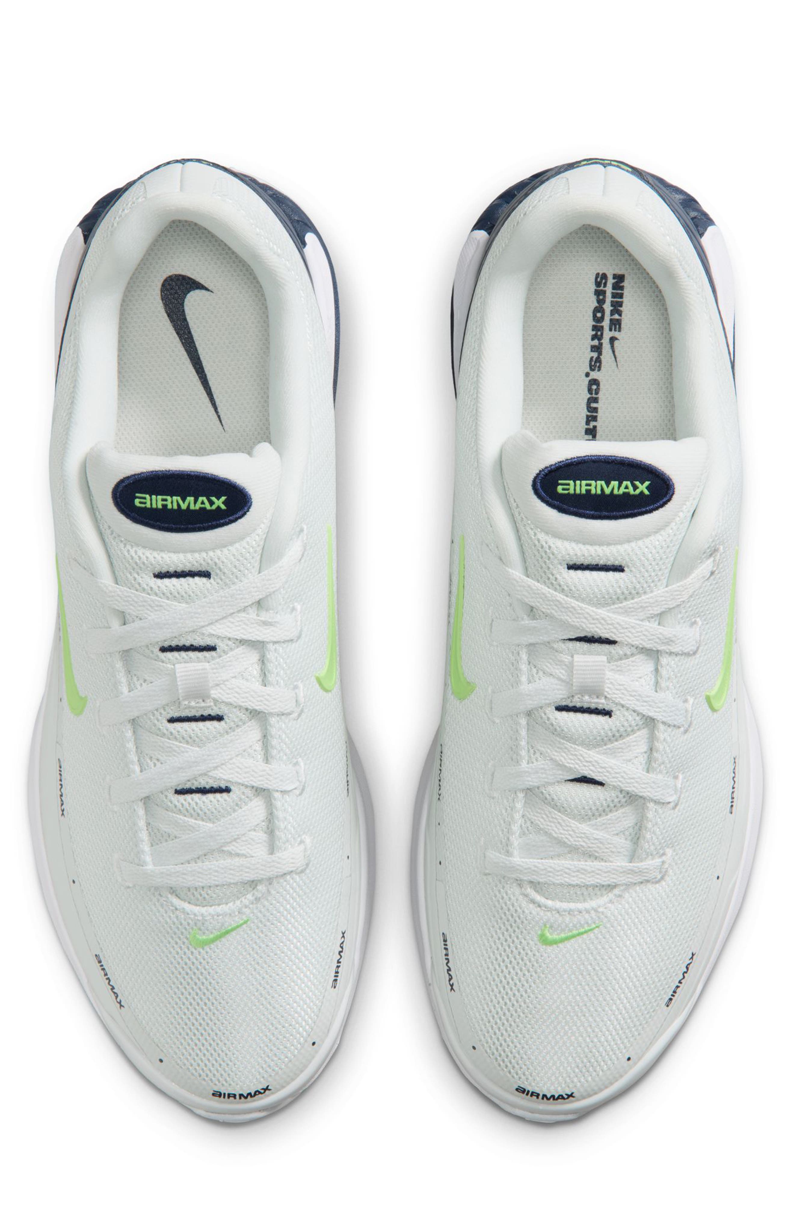 Air Max Bia Sneaker, Alternate, color, OFF WHITE/ LIME GLOW