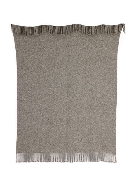 Handloomed Kulsi Collection - Luxurious Artisan Weaver Peruvian Pima Cotton 
Undyed Baby Alpaca Throw Blanket