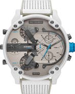 DIESEL® Mr. Daddy 2.0 Chronograph Quartz Nylon Strap Watch, 57mm