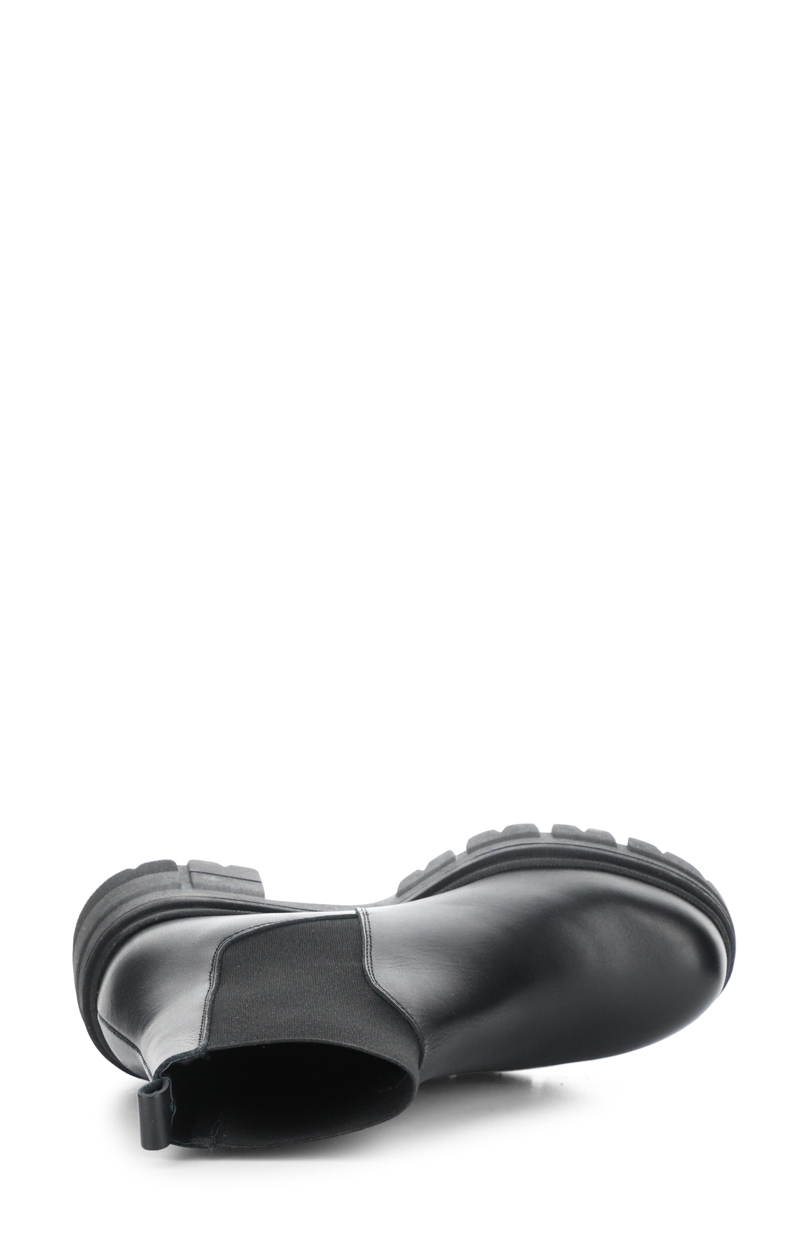 Bos. & Co. Bianc Lug Sole Chelsea Boot, Alternate, color, Black Feel/ Elastic