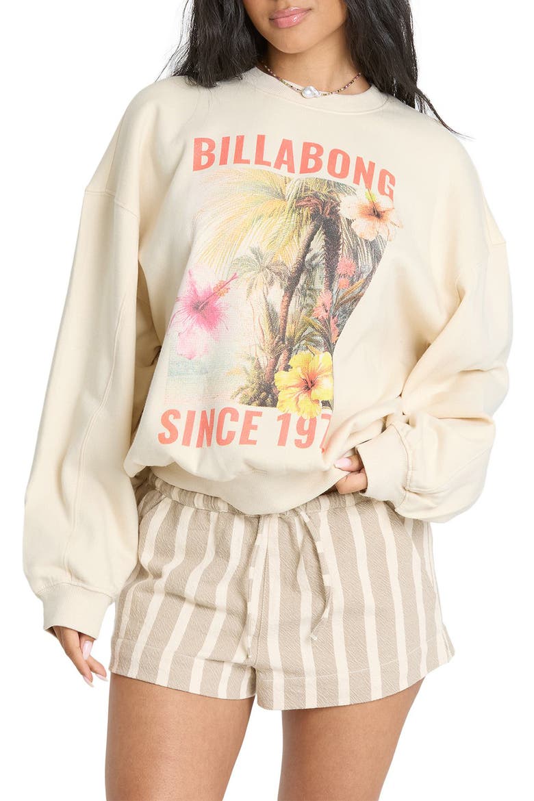 Summer Kendal Graphic Sweatshirt, Main, color, WHITE CAP