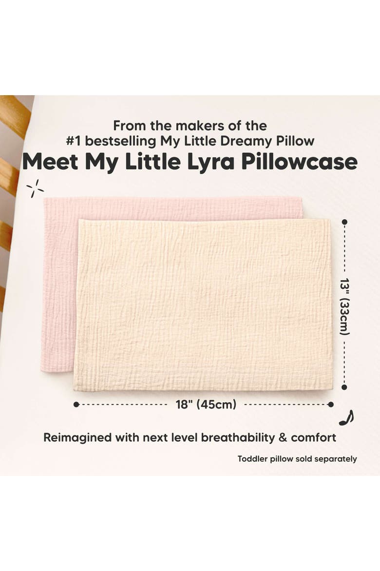 2-Pack My Little Lyra Pillowcases, Alternate, color, Cameo