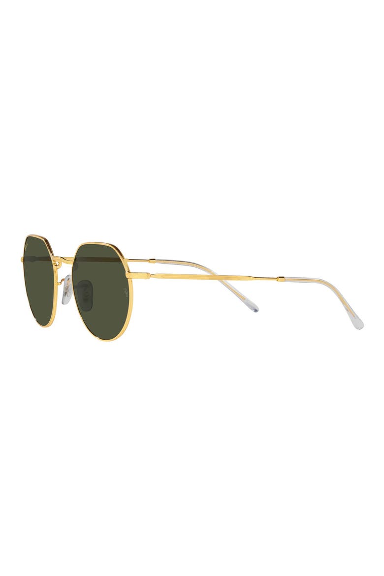 Jack 53mm Round Sunglasses, Alternate, color, LEGEND GOLD / GREEN