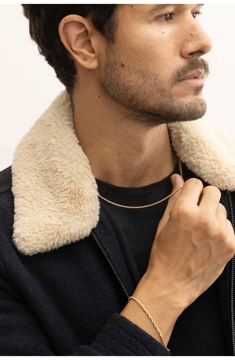 Oradina Men's Titan Rope Chain in 14K Gold, Alternate, color, 14K Yellow Gold