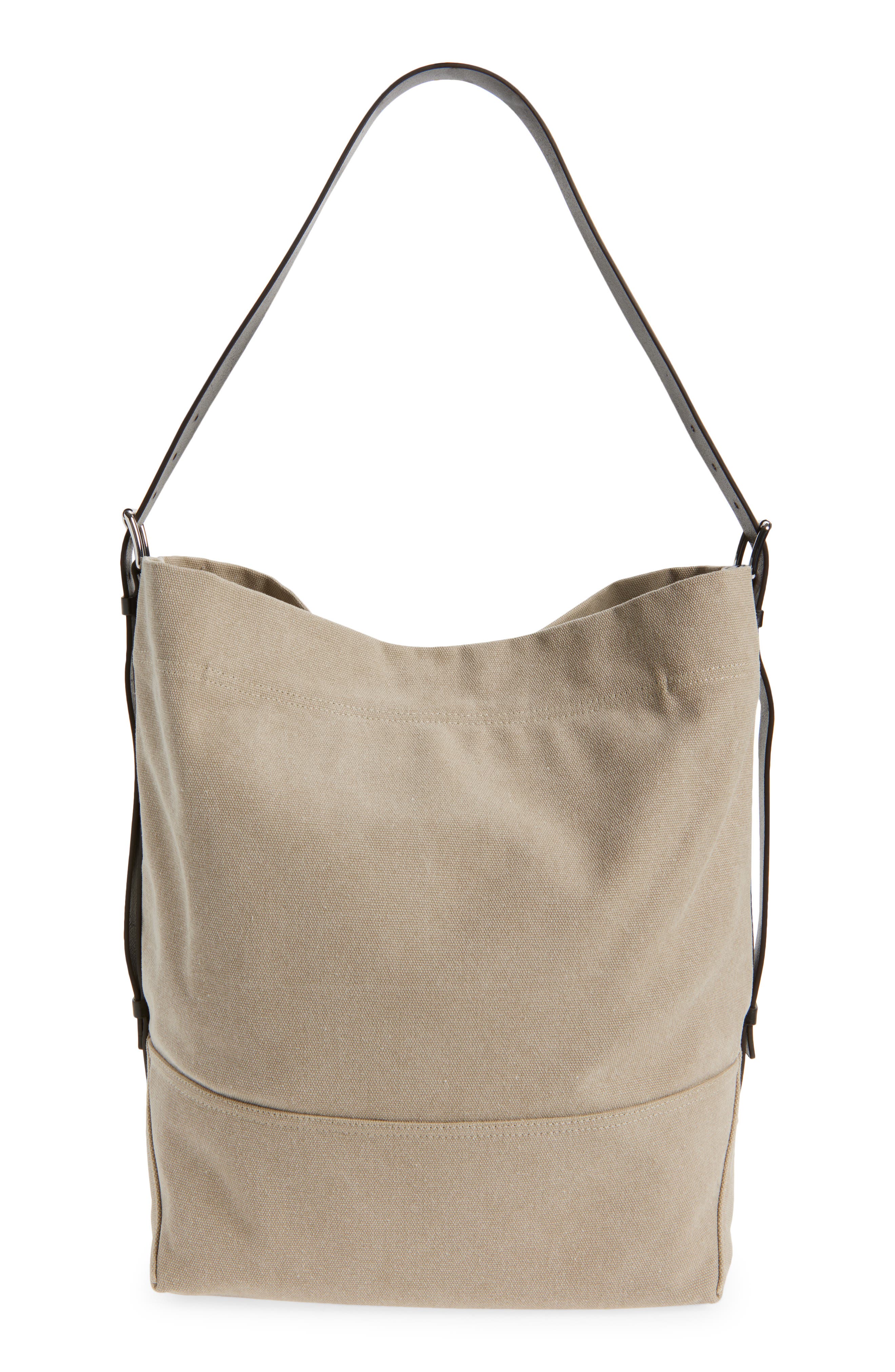 Lemaire Belted Canvas Tote, Alternate, color, Dark Linen