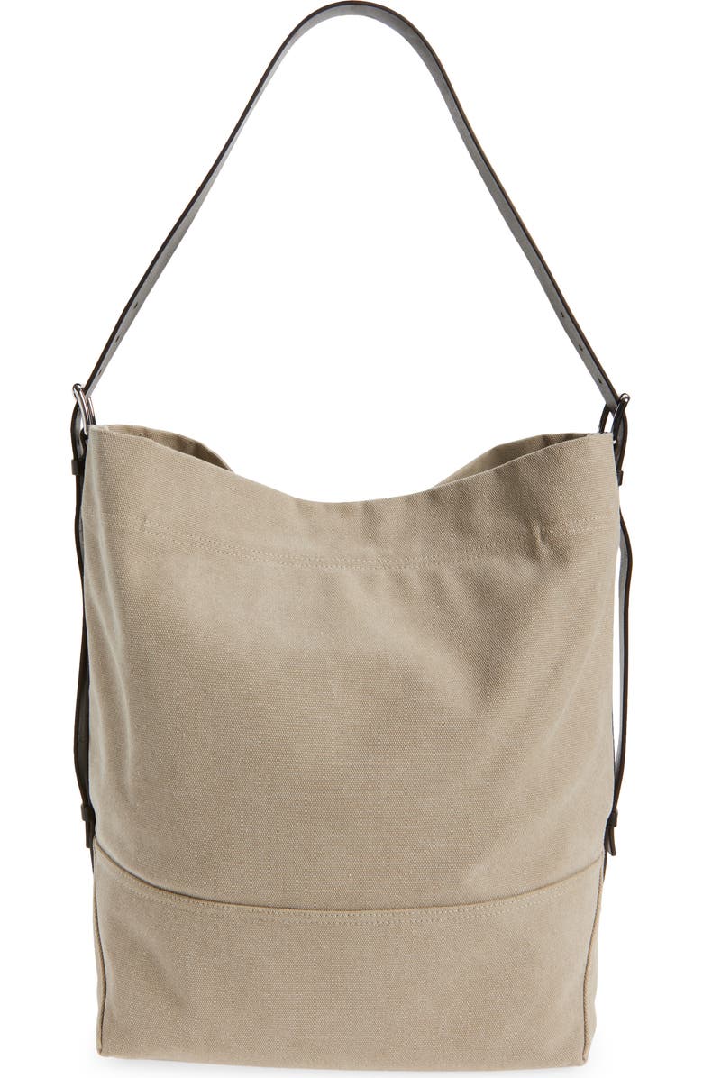 Lemaire Belted Canvas Tote, Alternate, color, Dark Linen