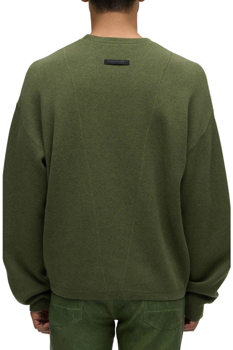 Cotton & Cashmere Crewneck Sweater, Alternate, color, RICH PINE