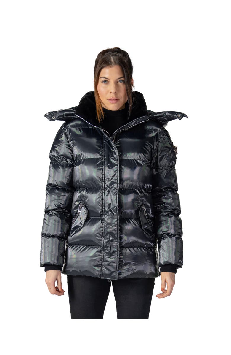Woodpecker Women's Bumnester 3/4 Length Quilted Coat, Main, color, Oily Black