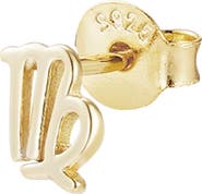 ADORNIA FINE Zodiac Sign 925 Sterling Silver Stud Earring