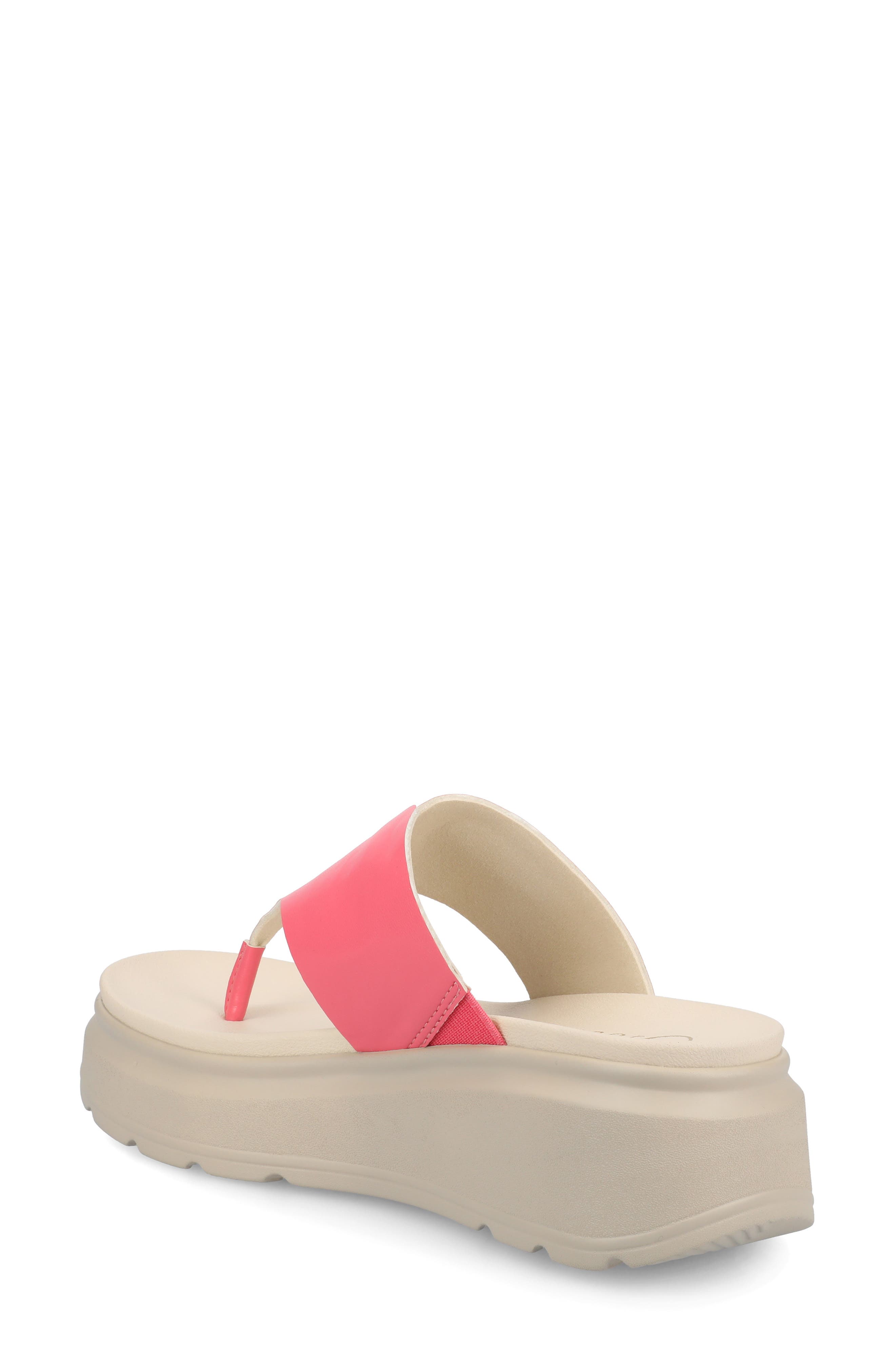 Carah Platform Wedge Sandal, Alternate, color, CORAL