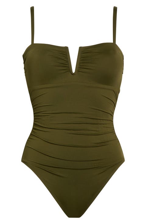 'V' Underwire One-Piece Swimsuit