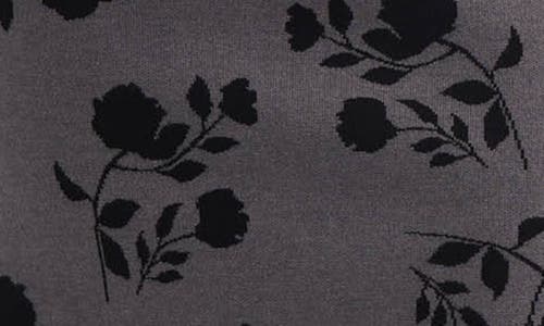 Ellen Tracy Floral Jacquard Short Sleeve Sweater Dress In Multi