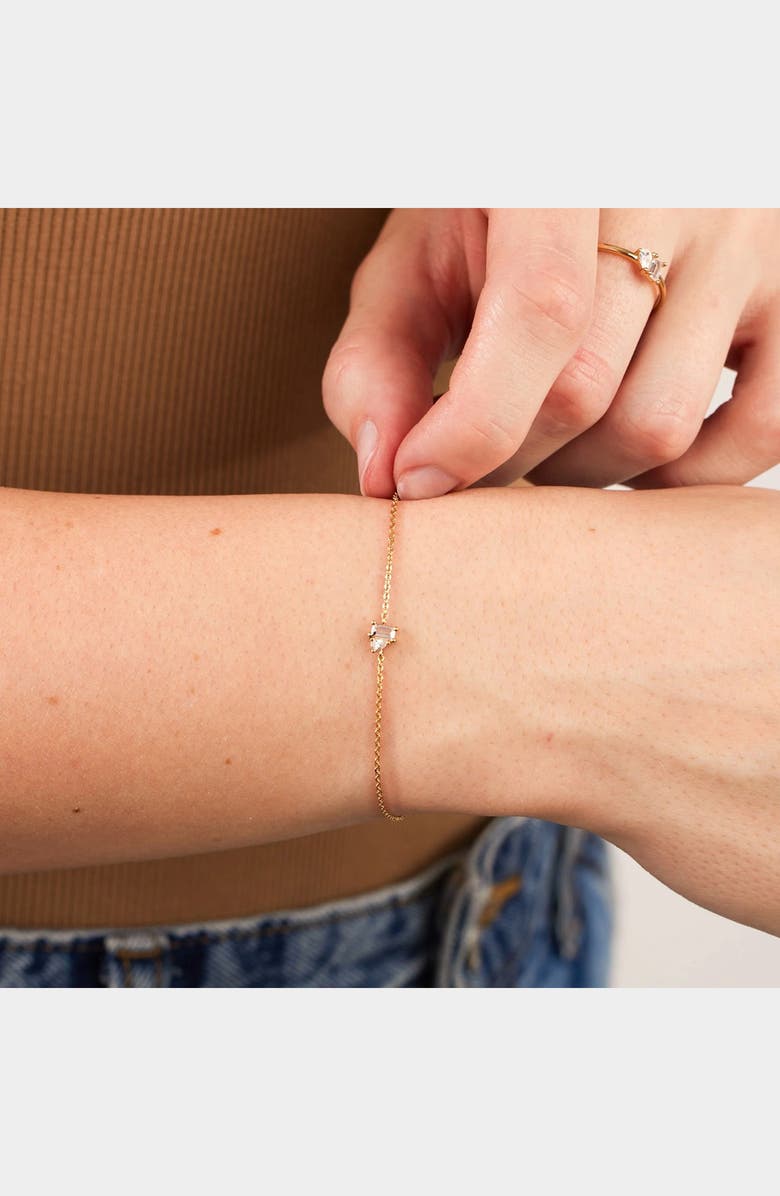 MADE BY MARY Toi et Moi Bracelet, Alternate, color, Gold Vermeil