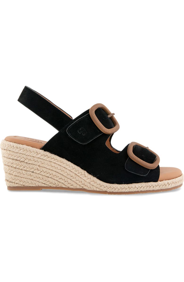 Gentle Souls Greca Espadrille Slingback Platform Wedge Sandal, Alternate, color,