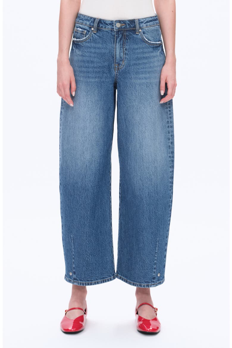 Mid Rise Balloon Jeans, Main, color, MEDIUM BLUE