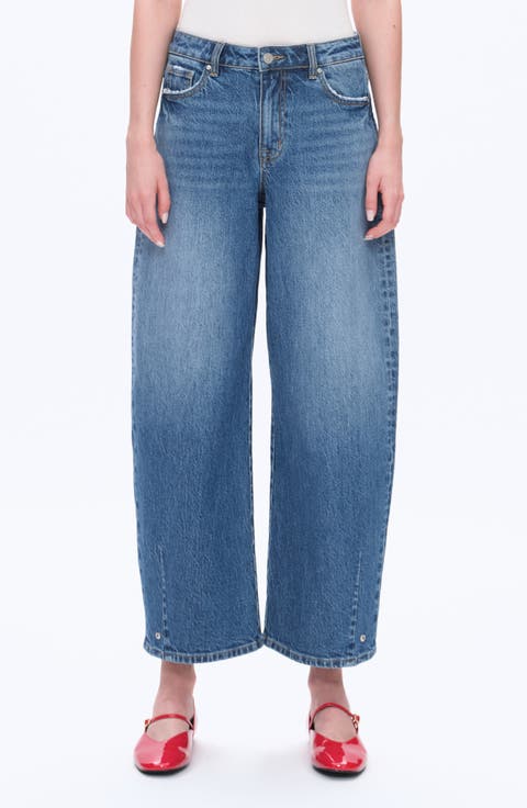 Mid Rise Balloon Jeans