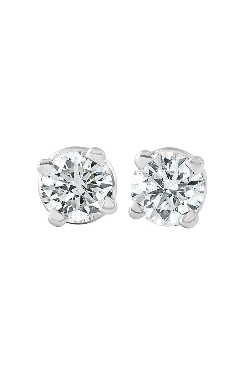 Bliss Diamond 1/4 Ct TW Small Diamond Studs 14k Gold Lab Grown, Main, color, 14K White Gold