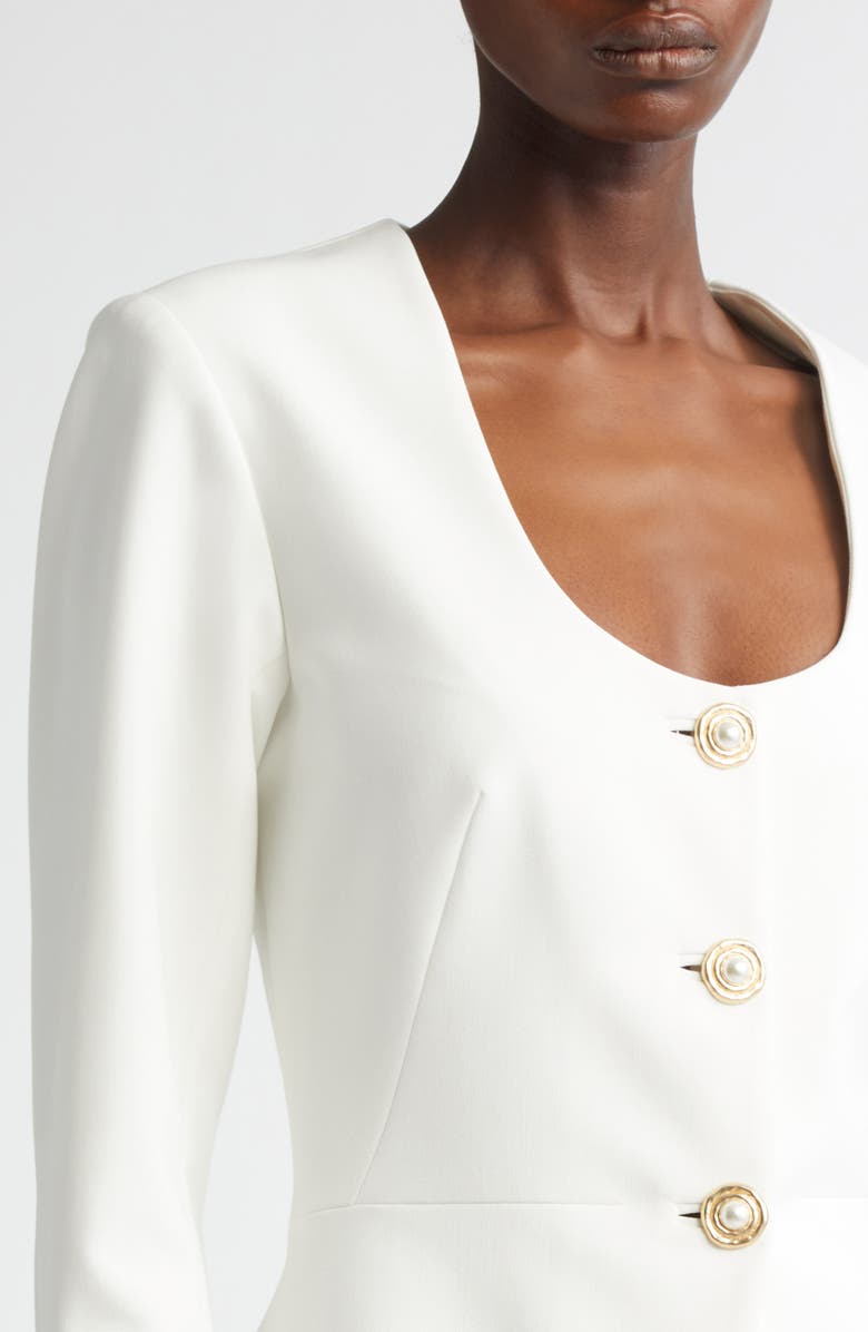 Lela Rose Button Detail Top, Alternate, color, 