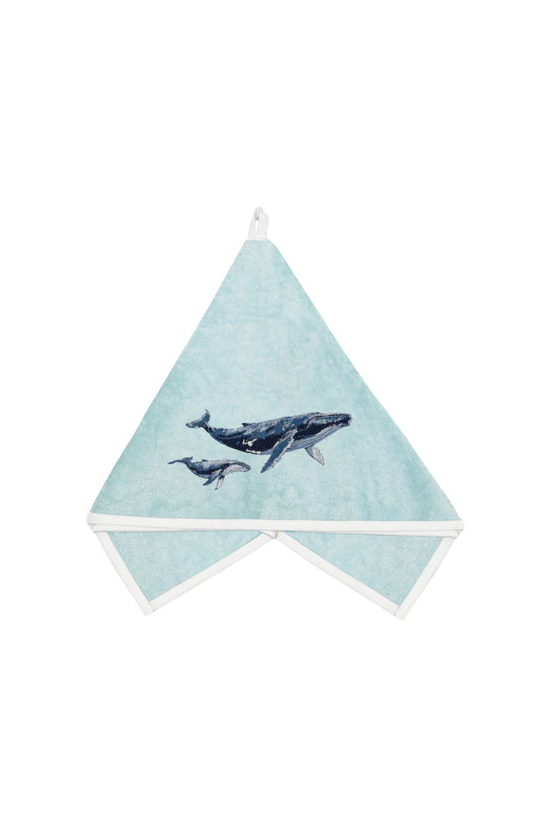 Humpback Terrycloth Guest Towel, Main, color, Blue