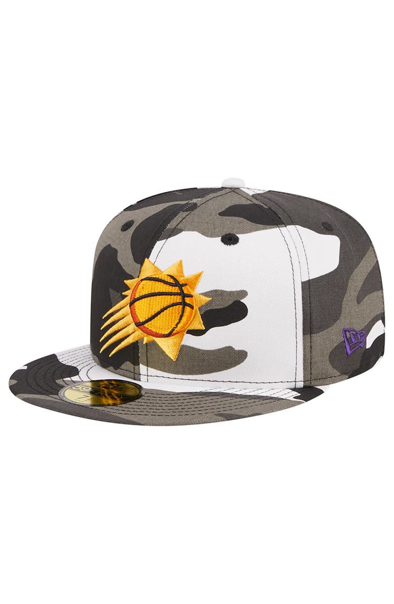 New Era Men's New Era Phoenix Suns Snow Camo 59FIFTY Fitted Hat, Main, color,