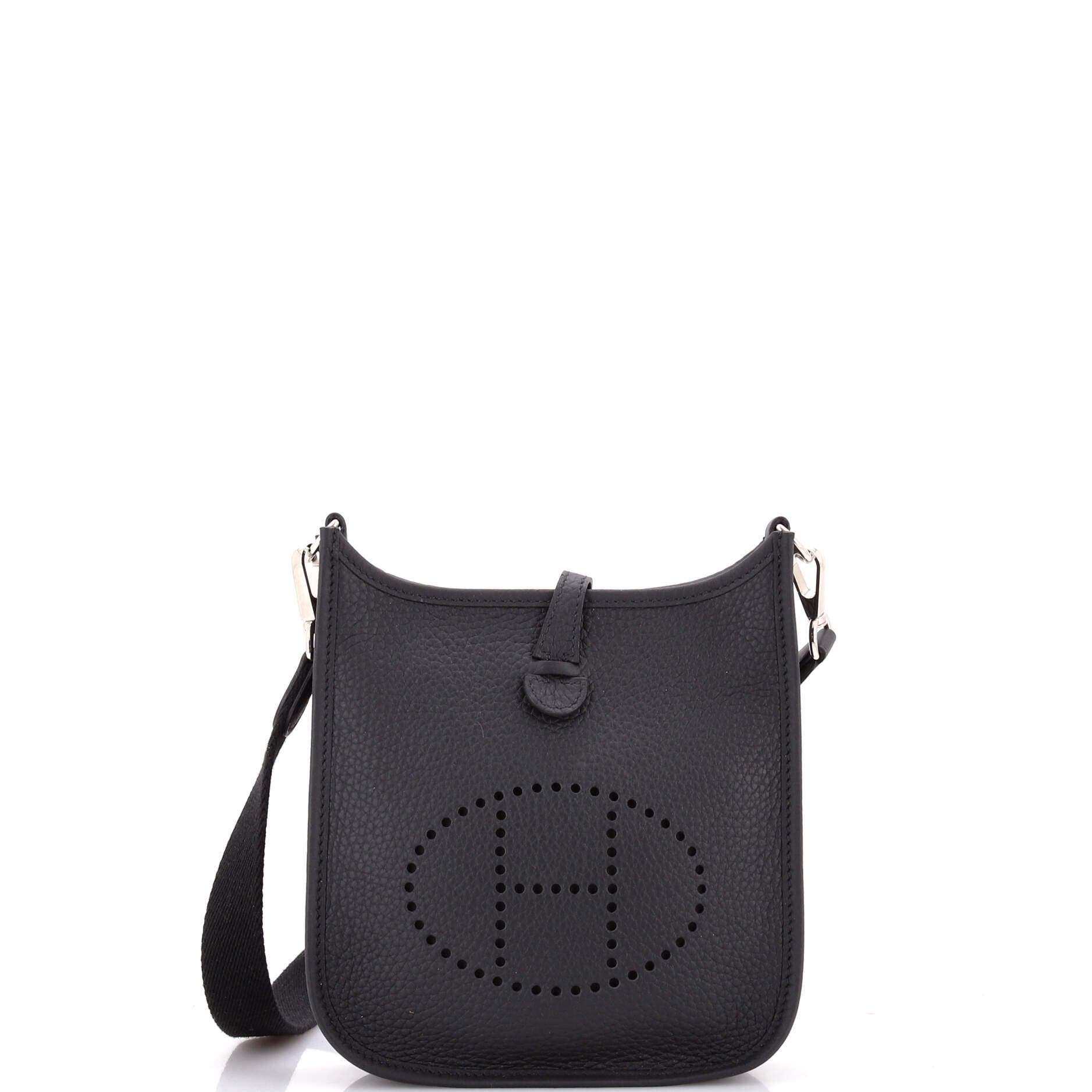 Pre-owned Hermes  Hermes Evelyne Bag Gen Iii Clemence Tpm In Black