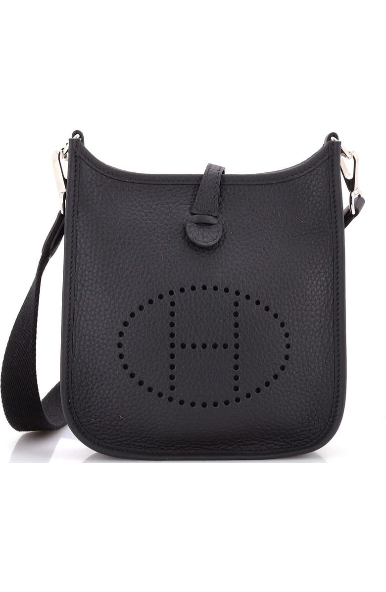 Pre-Owned Hermes Evelyne Bag Gen III Clemence TPM, Main, color, Noir