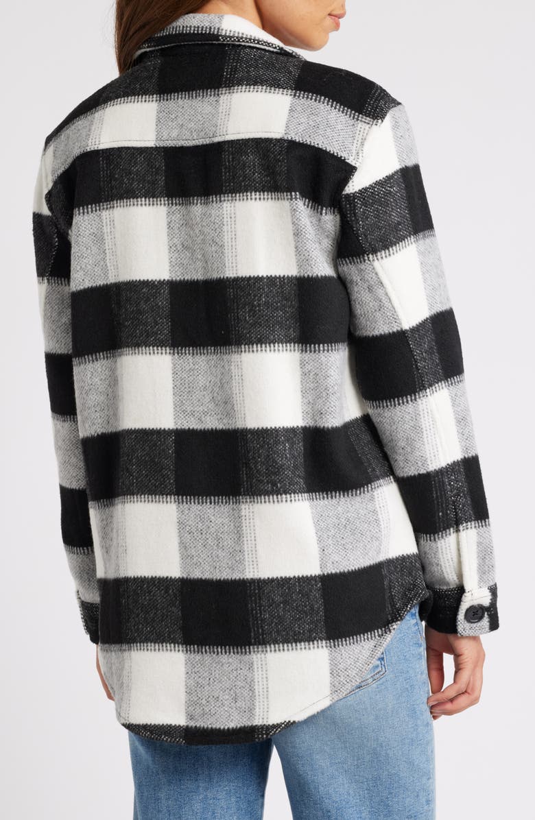 Caslon<sup>®</sup> Plaid Brushed Flannel Shacket, Alternate, color,