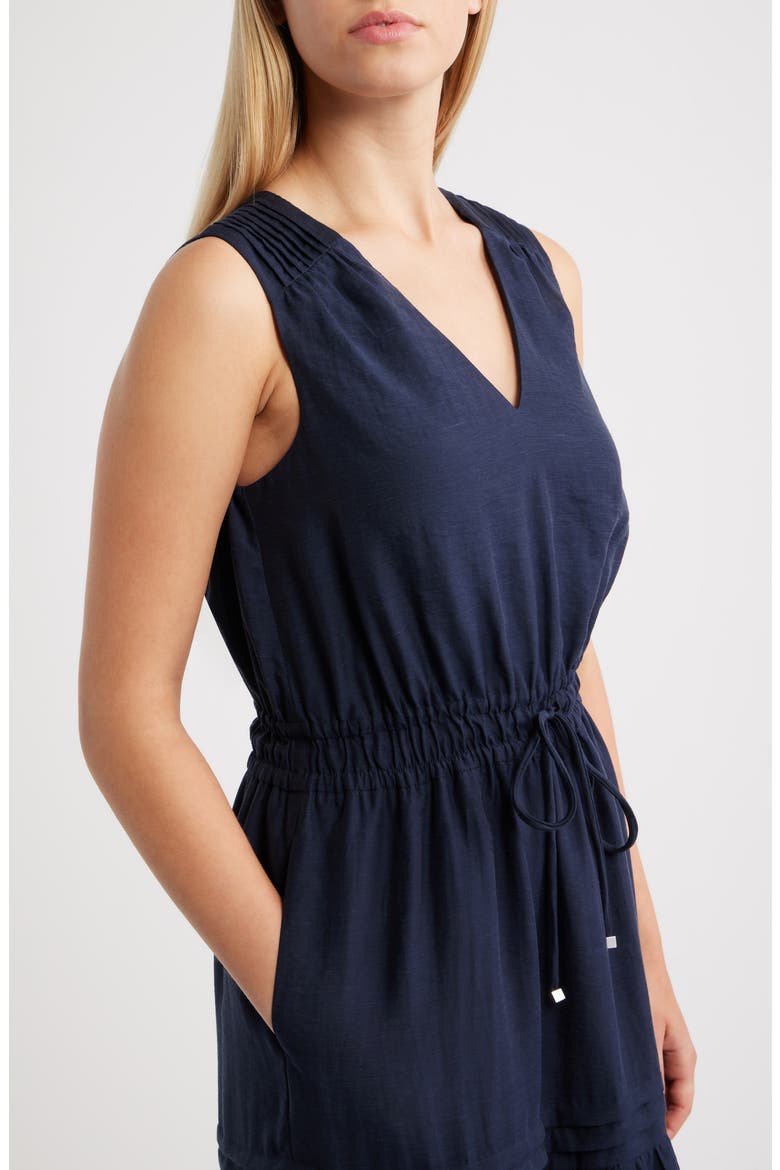 Pleated Maxi Dress, Alternate, color, MEDIEVAL BLUE