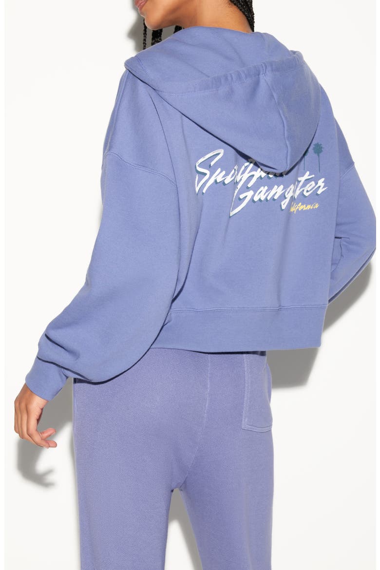 Palm Roxbury Cotton Graphic Zip-Up Hoodie, Alternate, color, WISTERIA