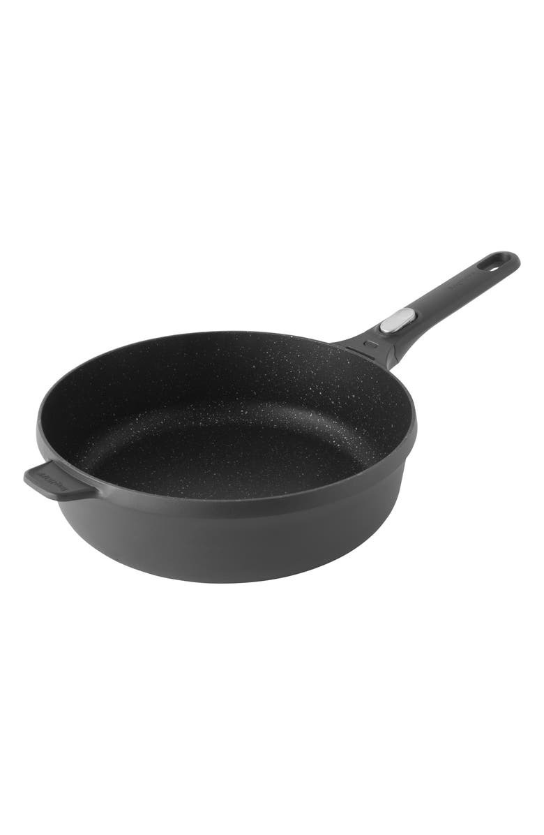 BergHOFF Black Gem 4.6 Quart Covered Saute Pan, Main, color, Black