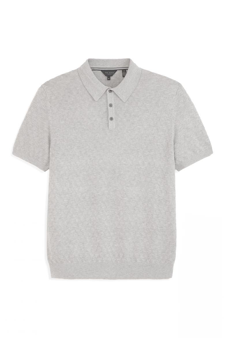 T Stitch Sweater Polo, Alternate, color, GREY HEATHER