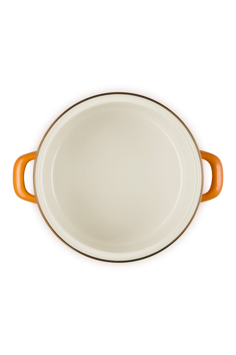 The Traditional Enameled Stainless Steel Petite Stockpot, Alternate, color, PERSIMMON