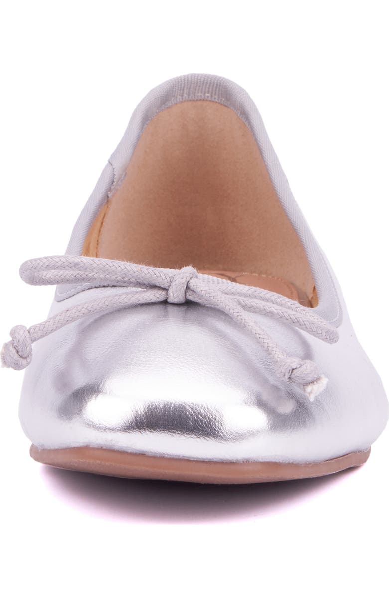 NEW YORK AND COMPANY Paulina Ballet Flat, Alternate, color, Silver