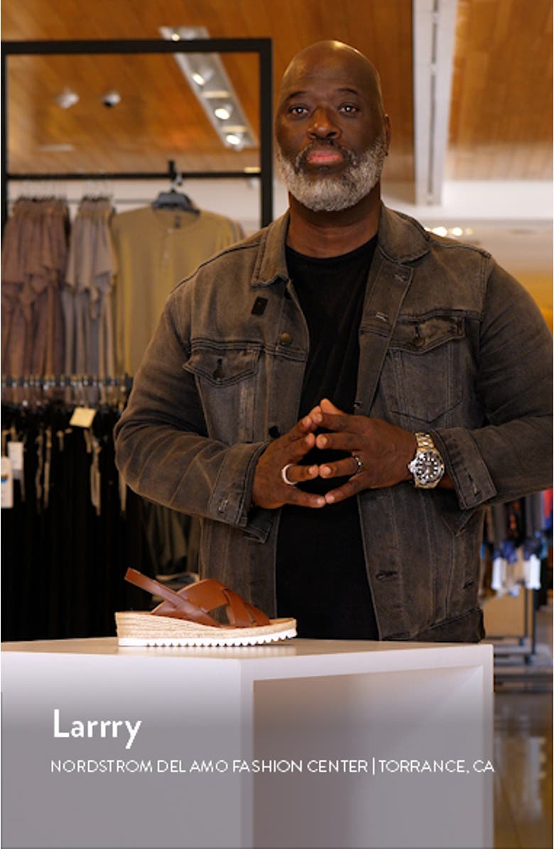 Amaya Water Repellent Slingback Espadrille Wedge Sandal, sales video thumbnail