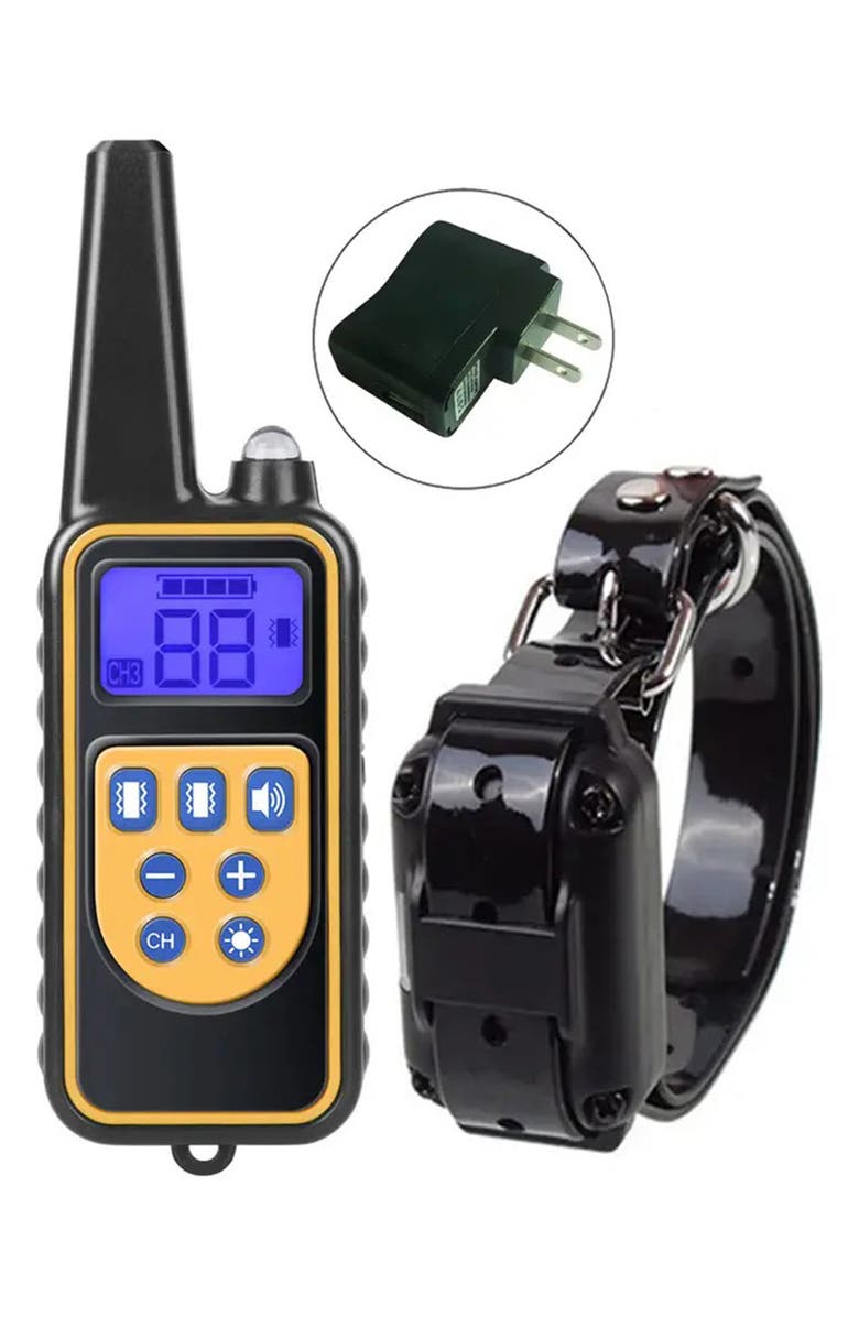 PET LIFE Barkshield LED 1-to-3 Dog 900-Yard Range 7-Level Vibration and Sound Training Dog Collar, Alternate, color, 