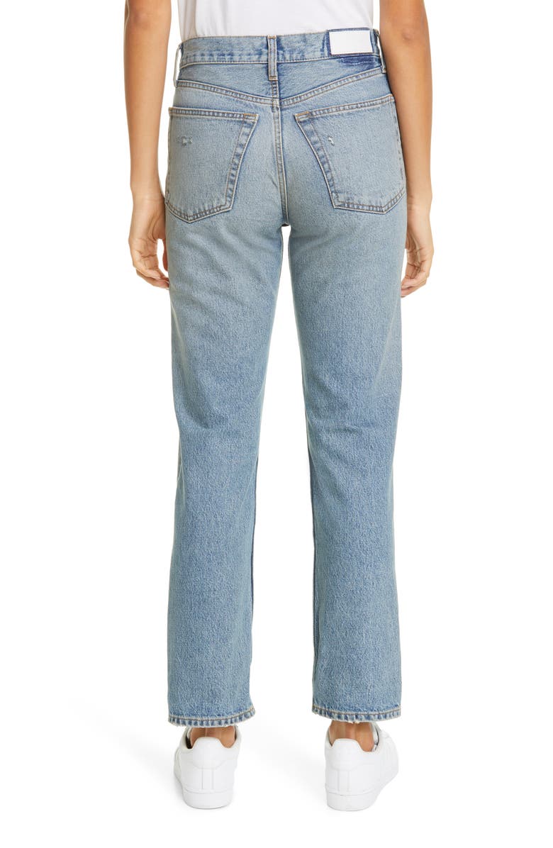 Re/Done '90s Ripped Loose Straight Leg Jeans, Alternate, color, 