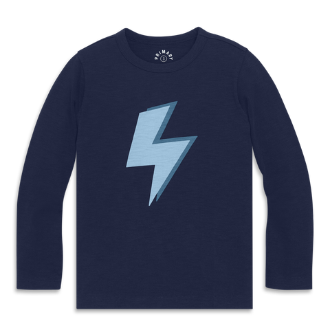 Kids Long Sleeve Bolt Tee (Toddler, Little Kid, & Big Kid)