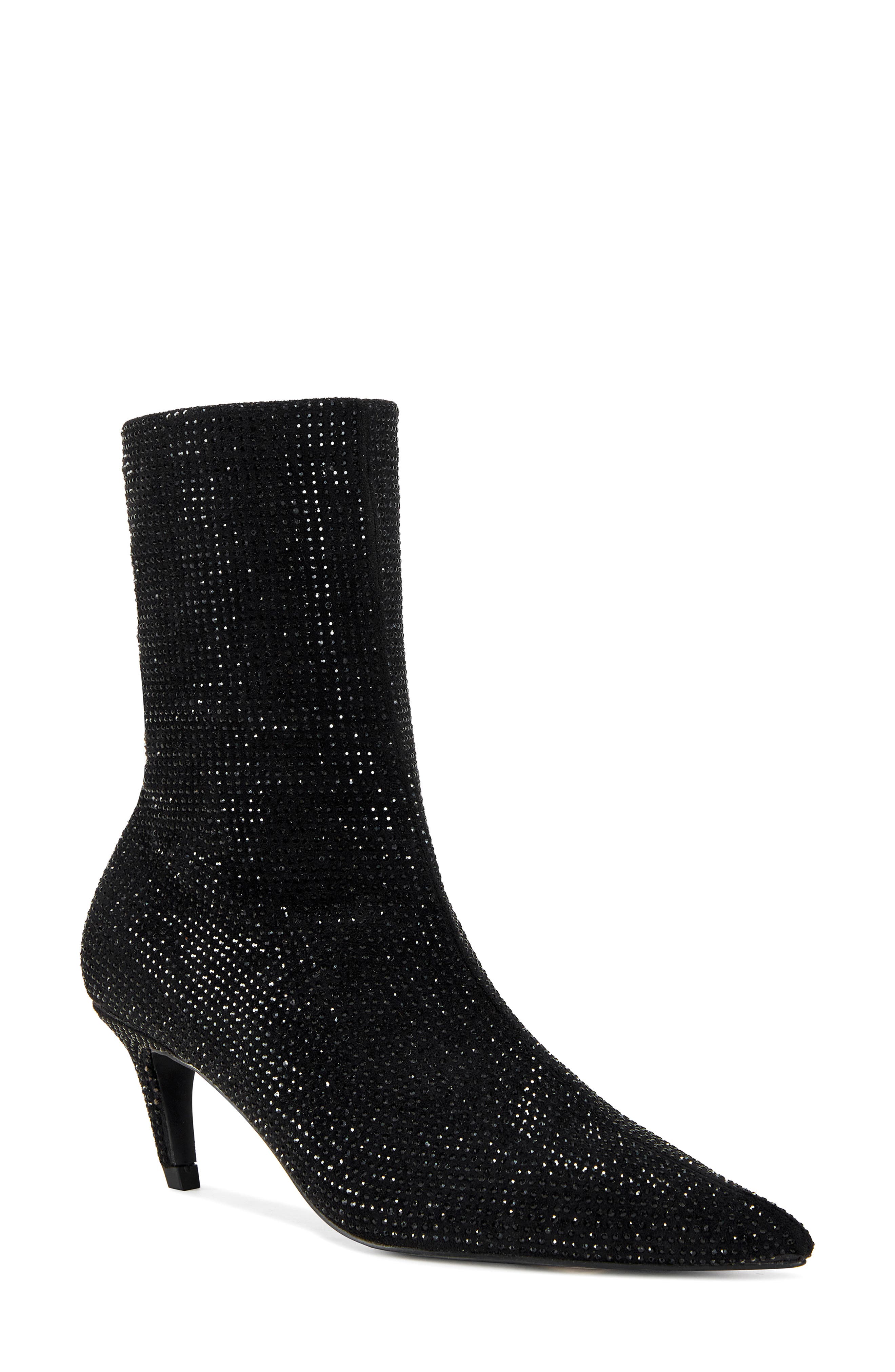 AZALEA WANG Nerola Pointed Toe Bootie, Alternate, color, Black